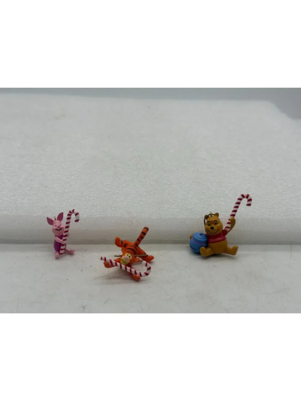 Hallmark Keepsake Candy Cane Trio Winnie the Pooh Miniature Christmas Ornaments